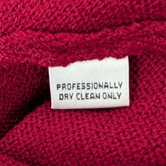 Vintage St John Santana Knit Pants Womens Size 6 Red Wide Leg Pull On USA Made - Picture 5 of 15